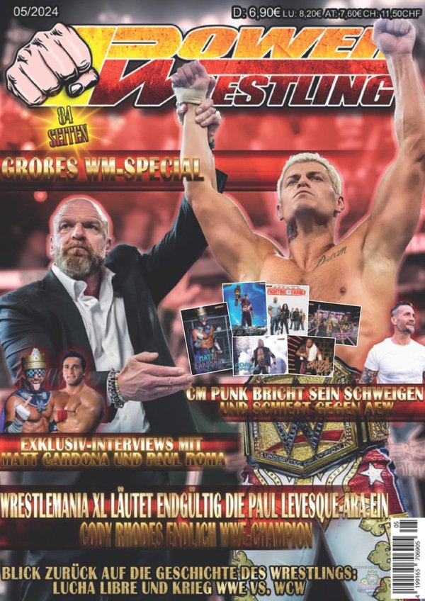 Power-Wrestling im Abonnement (12 Ausgaben) ab der aktuellen Ausgabe (5/24)